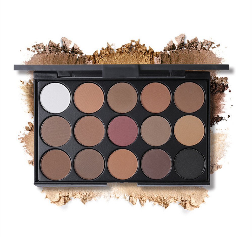 PhantomSky 15 Colores Paletas de Sombras de Ojos, Paleta de Sombras, Paletas de Maquillaje Profesional, Pigmentadas, Eyeshadow en Polvo de Colores de Larga Duración, Resistentes al Agua