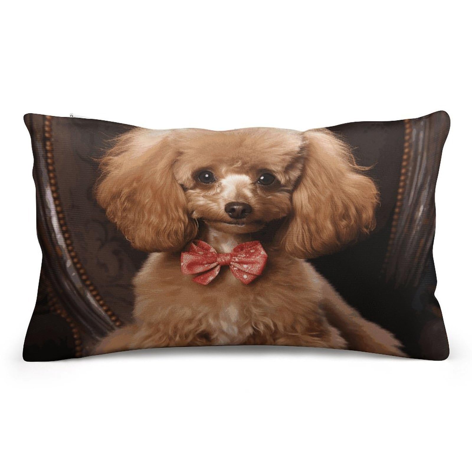 FodPand Decorative Throw Pillow Covers 8x12 Short Plush Poodle Body Pillowcase Cushion Cases with Invisible Zipper Rectangle Lumbar Pillow Shells for Sofa Couch Chair Bed Home Decor