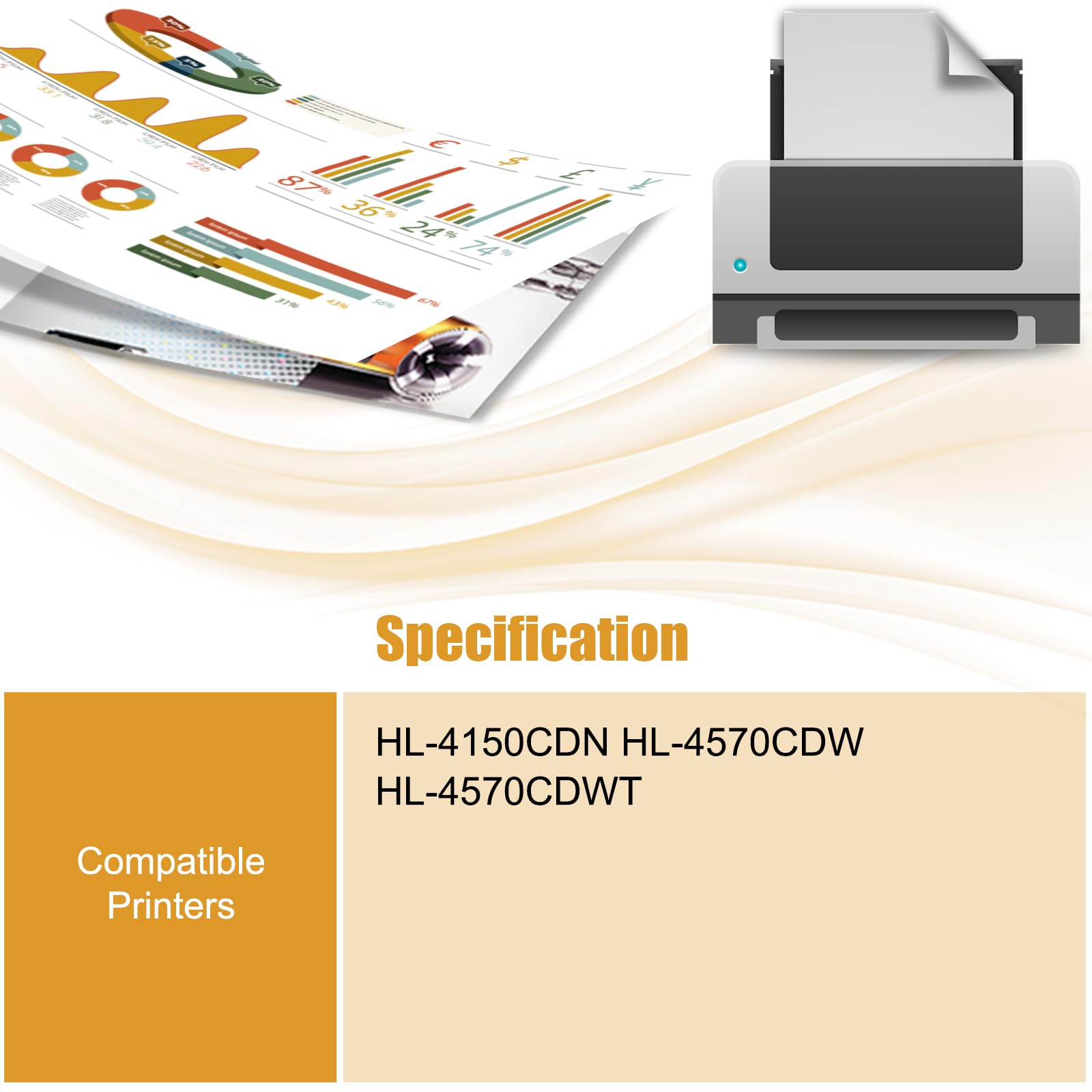 BU300CL Transfer Belt Unit Compatible for Brother HL-4150CDN HL-4570CDW HL-4570CDWT Printers, with Chip, High Yield 50000 Pages, High-Definition Printing (2 Set)