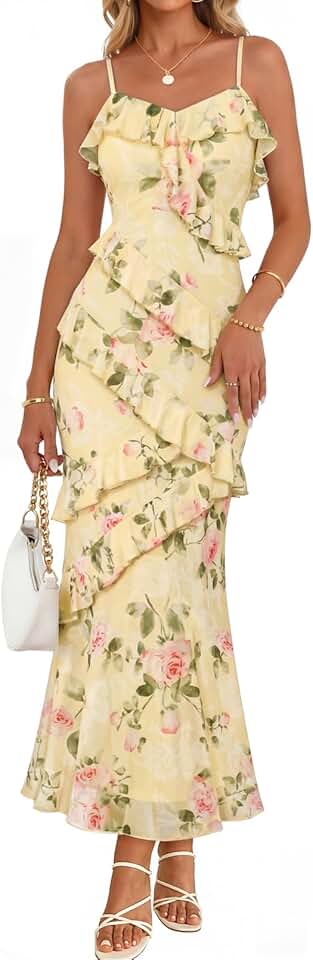 MEROKEETY Maxi Dress