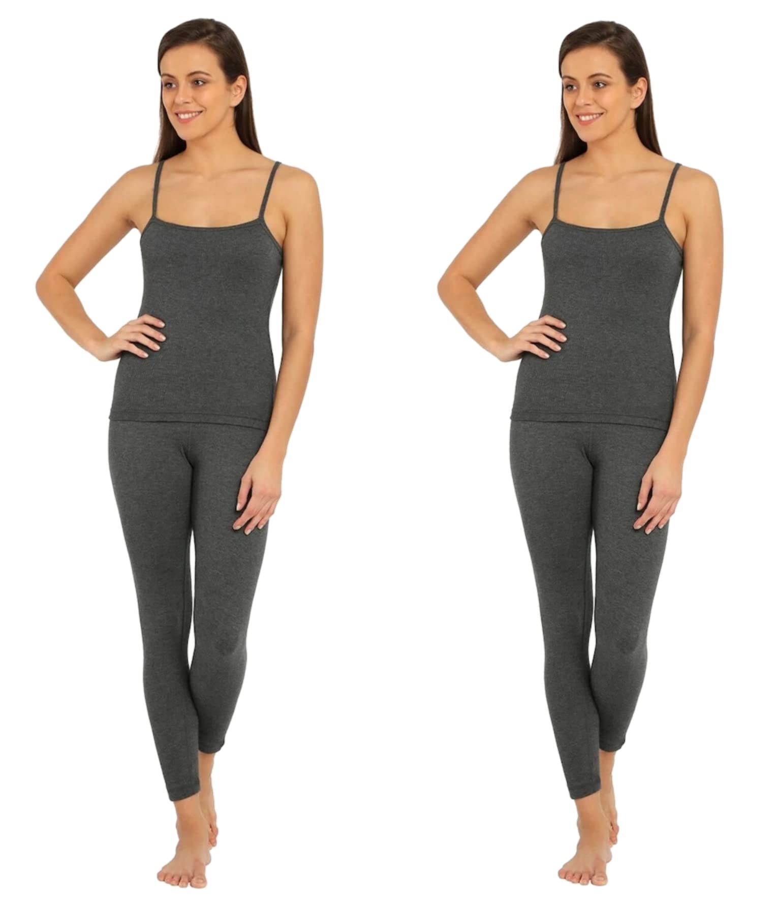 Thermal Inner Wear for Women Set Top and Pyjama Set Pack of 2 Black, Winter Thermal Wear for Women (X-Large)-image-13