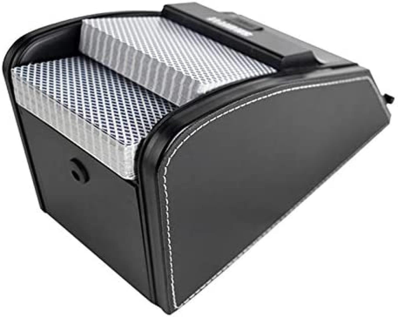 Mescolatore di carte Mescolatore di carte a 2 mazzi Mescolatore automatico di carte Mescolatore di carte elettrico professionale 2 in 1, silenzioso, ideale per la casa