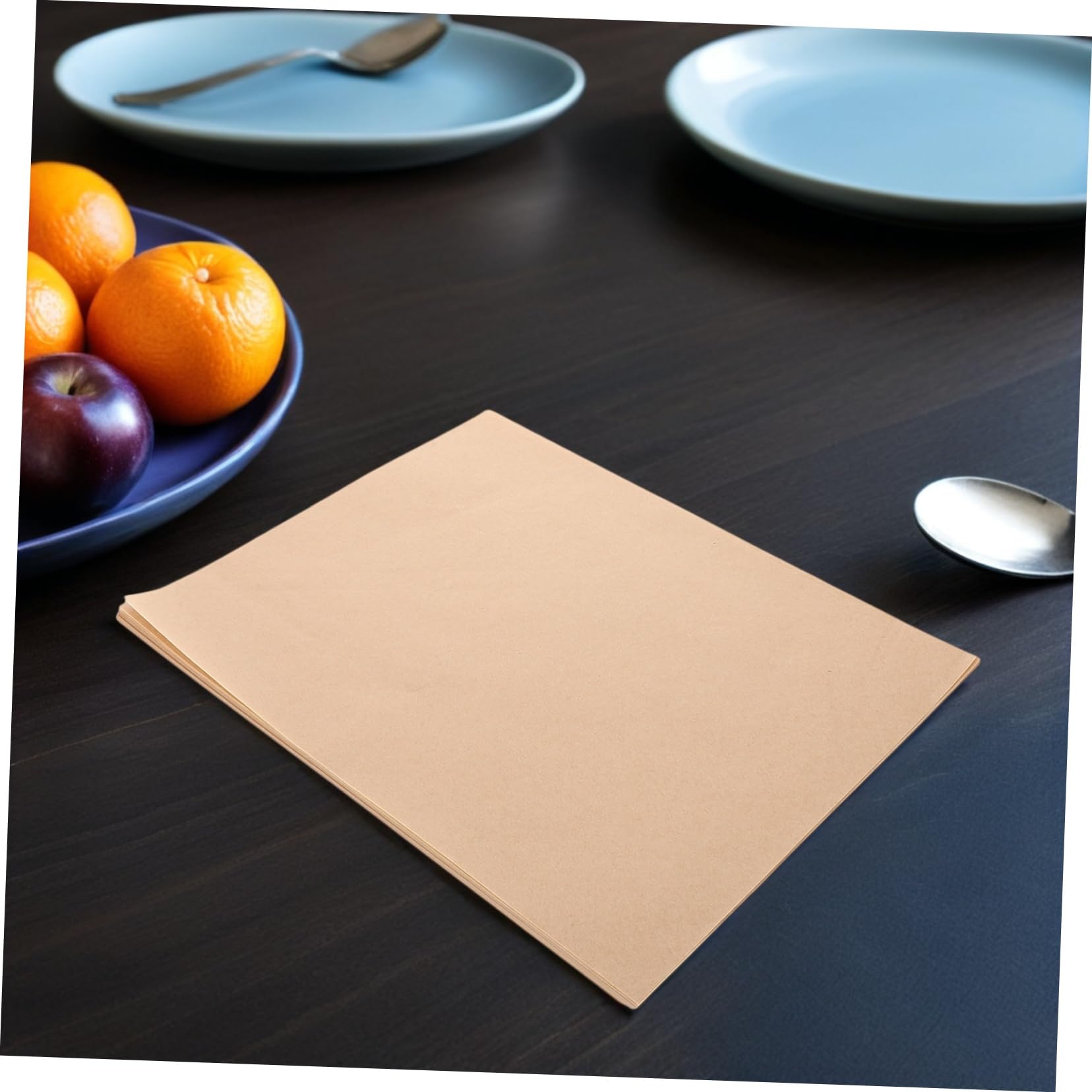 500piezas Bandeja De Horno Papel Vegetal Papel De Pergamino Antigrasa Para Hornear Barbacoa y Repostería De Calidad Alimentaria Para Pizzas Aperitivos y Frituras