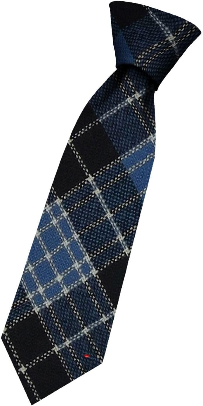 I LUV LTD Boys All Wool Tie Woven And Made in Scotland in Clark Ancient Tartan