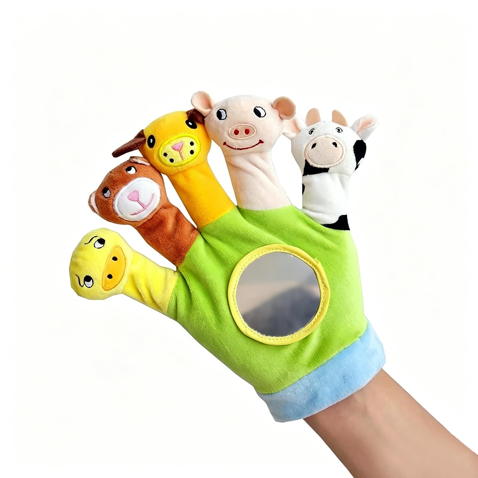 Curious Cub Finger Puppets for Kids,Textures, Crinkle & Mirror Play，Fun Gloves for Kids & Early Bonding Activity-image-29