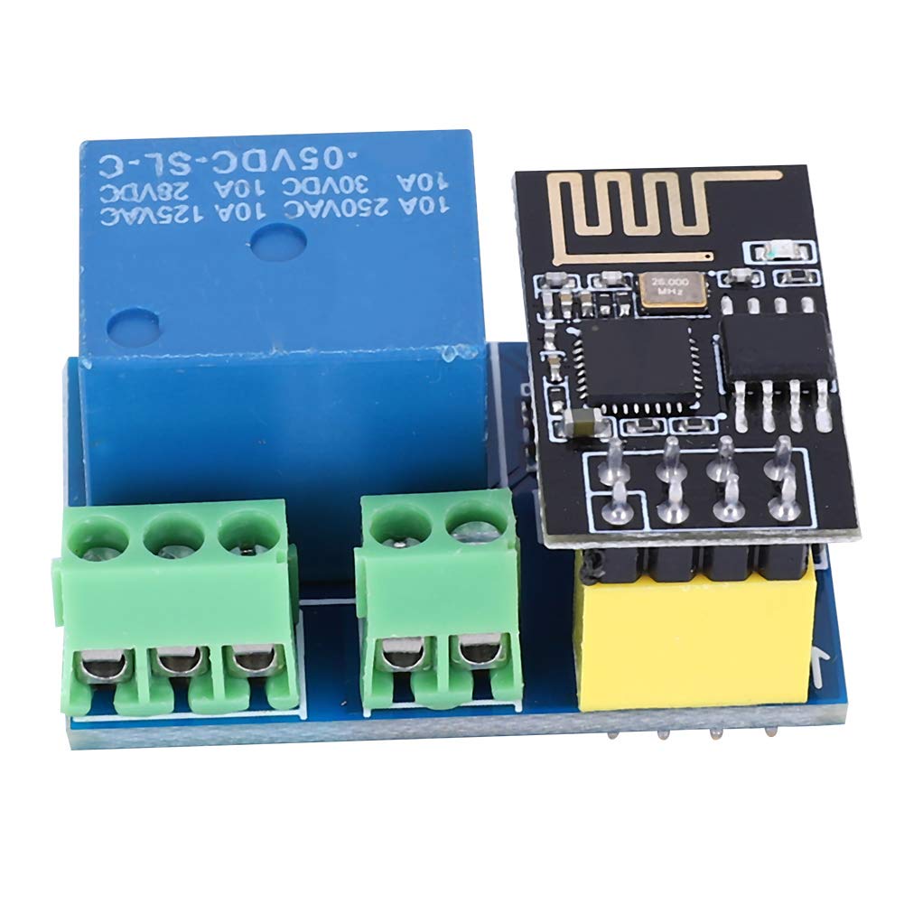 Wireless Machine Control Component - Relay Module Device Compatible with ESP8266 ESP 01S WiFi Module - DC 5V Electronic Control Accessory for Smart Home Automation and IoT DIY