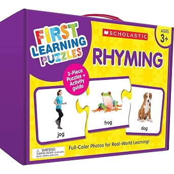 Scholastic First Learning Puzzles Rhyming