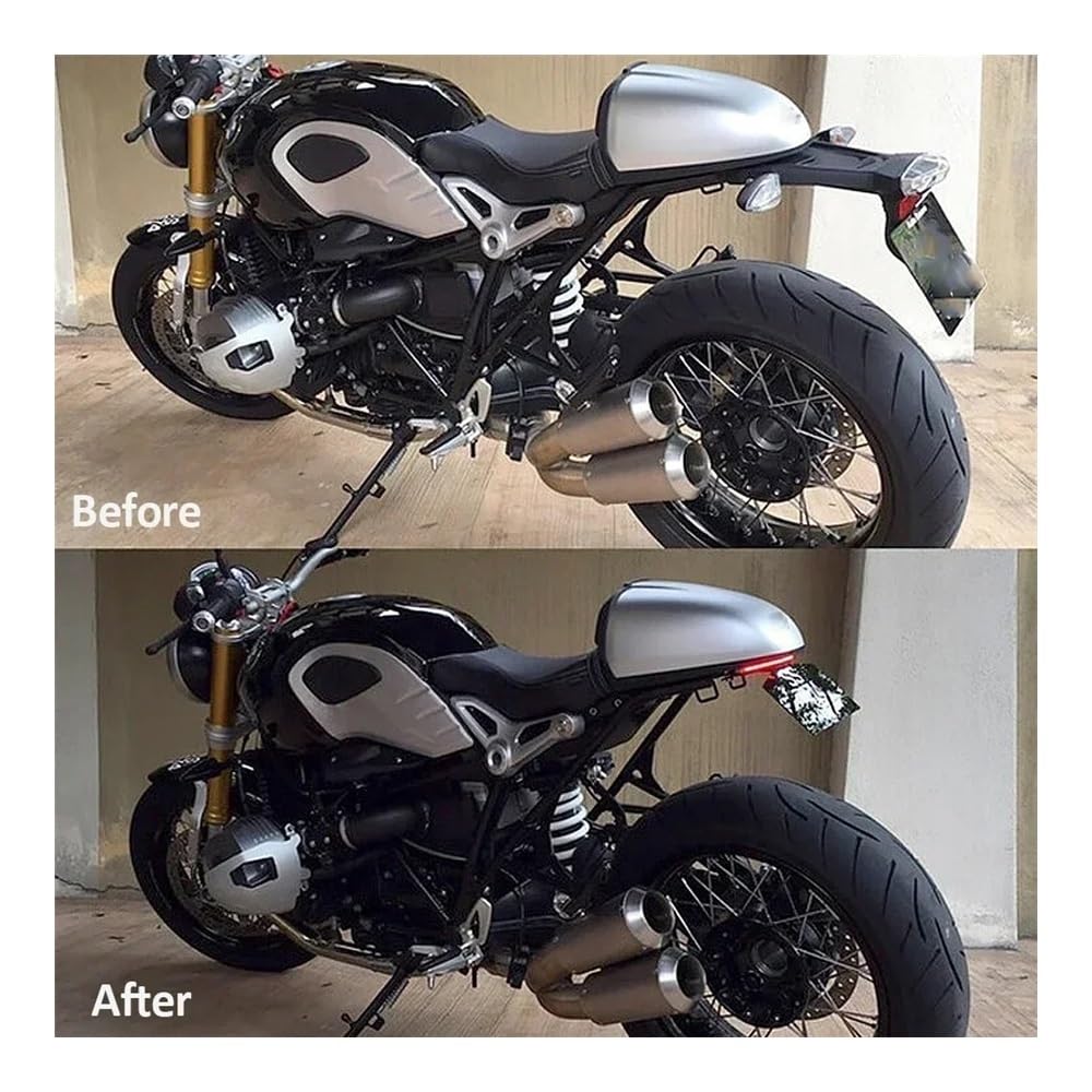 Stop Luce Posteriore Moto Luci Posteriori per Moto, Luce Freno A LED, Luce Posteriore, Indicatore di Direzione, Lampeggiante per R Nine T, per Scrambler R9T