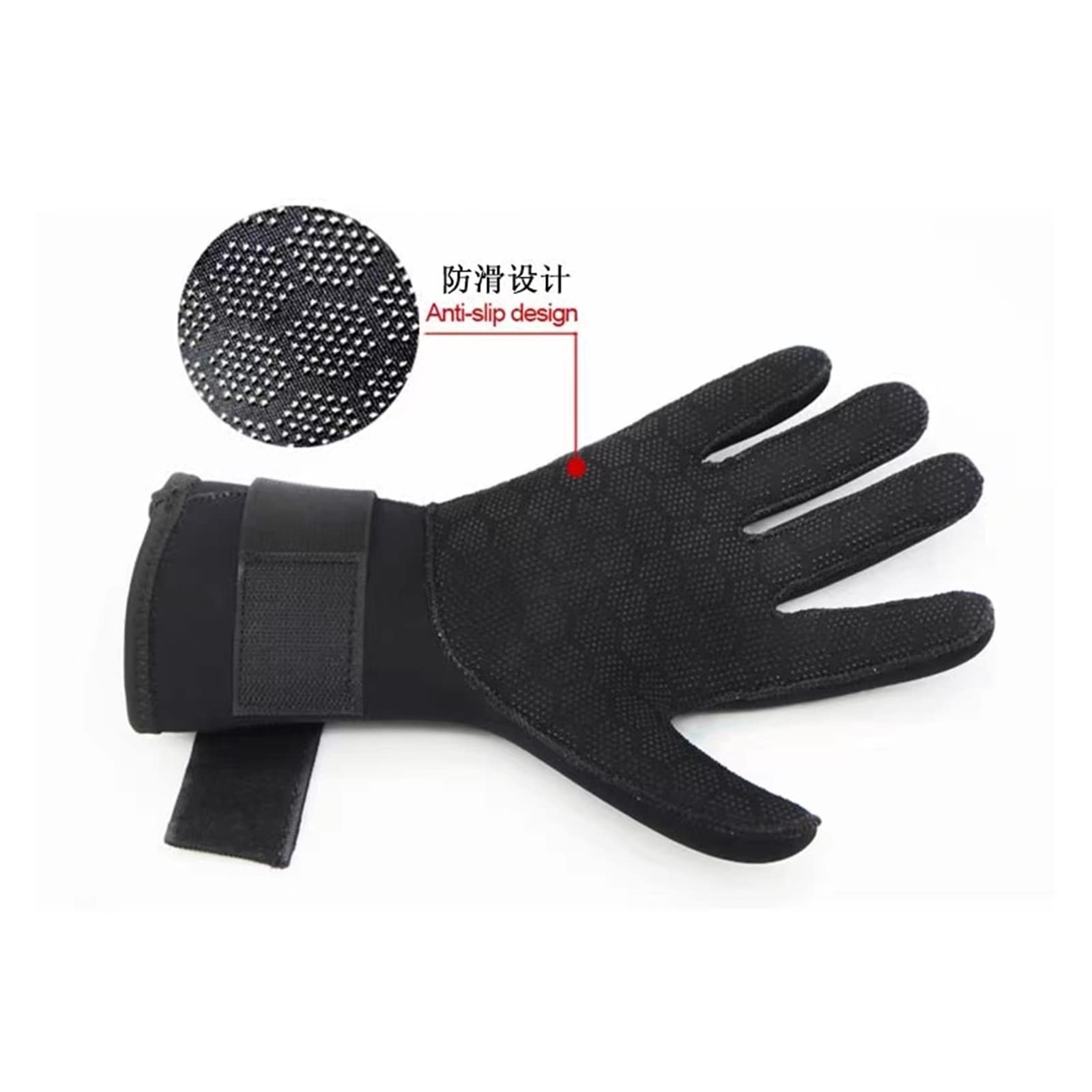 Guanti invernali riscaldati in neoprene da 3 mm e 5 for uomo donna, for immersioni, mute, snorkeling, canoa, pesca subacquea(5mm,M)