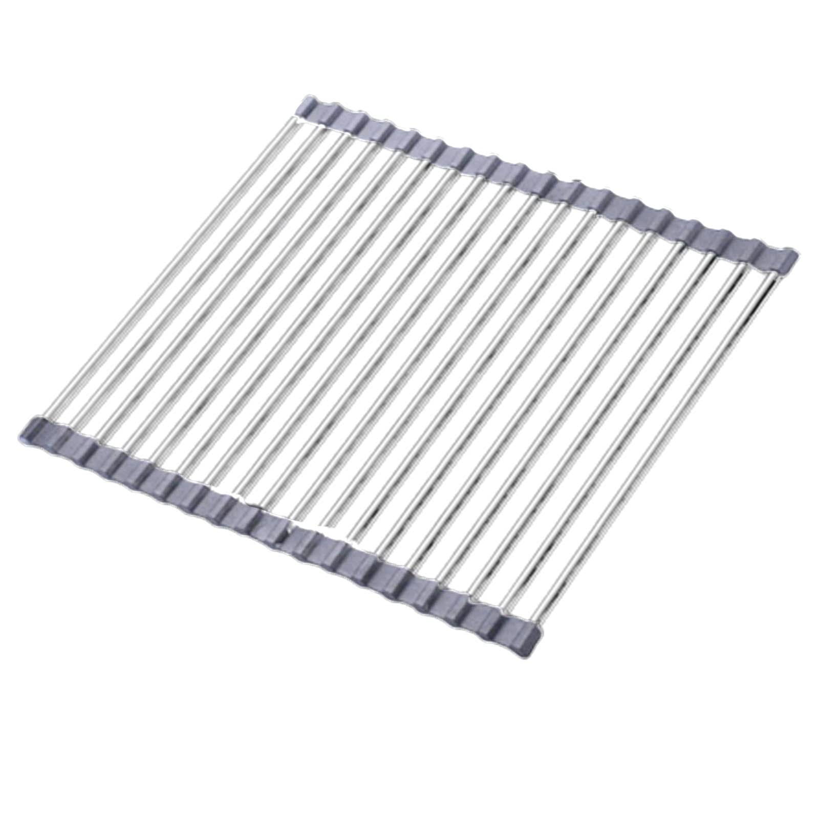 NBMfdSRY plate rack, Cutlery Drying Rack Metal Fruit & Dish Water Filter Shelf Space-Saving