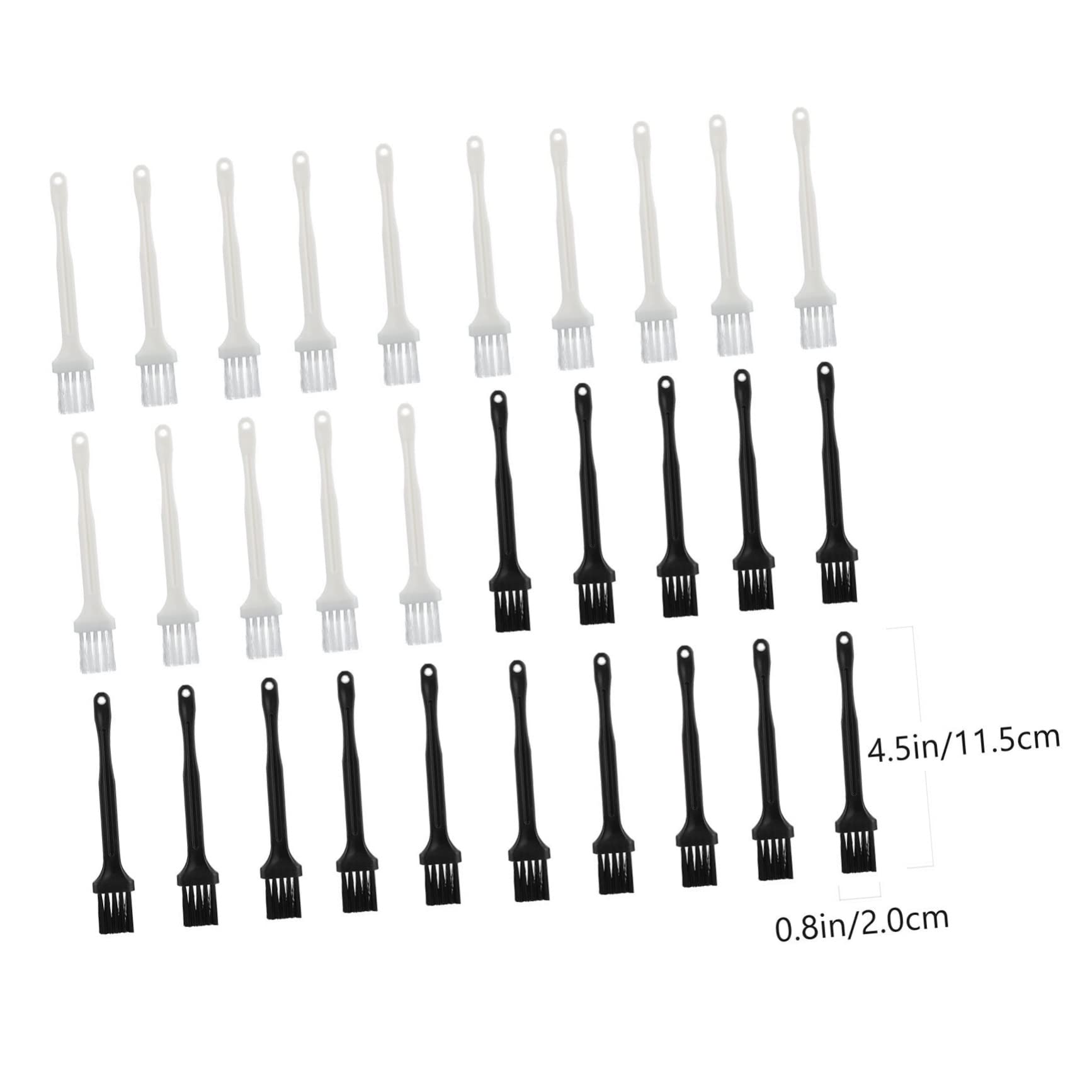 Healeved Men's Double Sided Beard Brush 30pcs Nylon Shaving Brushes for Men Hair Cutting Brush Gentle Cleaning for Salon Barber Use