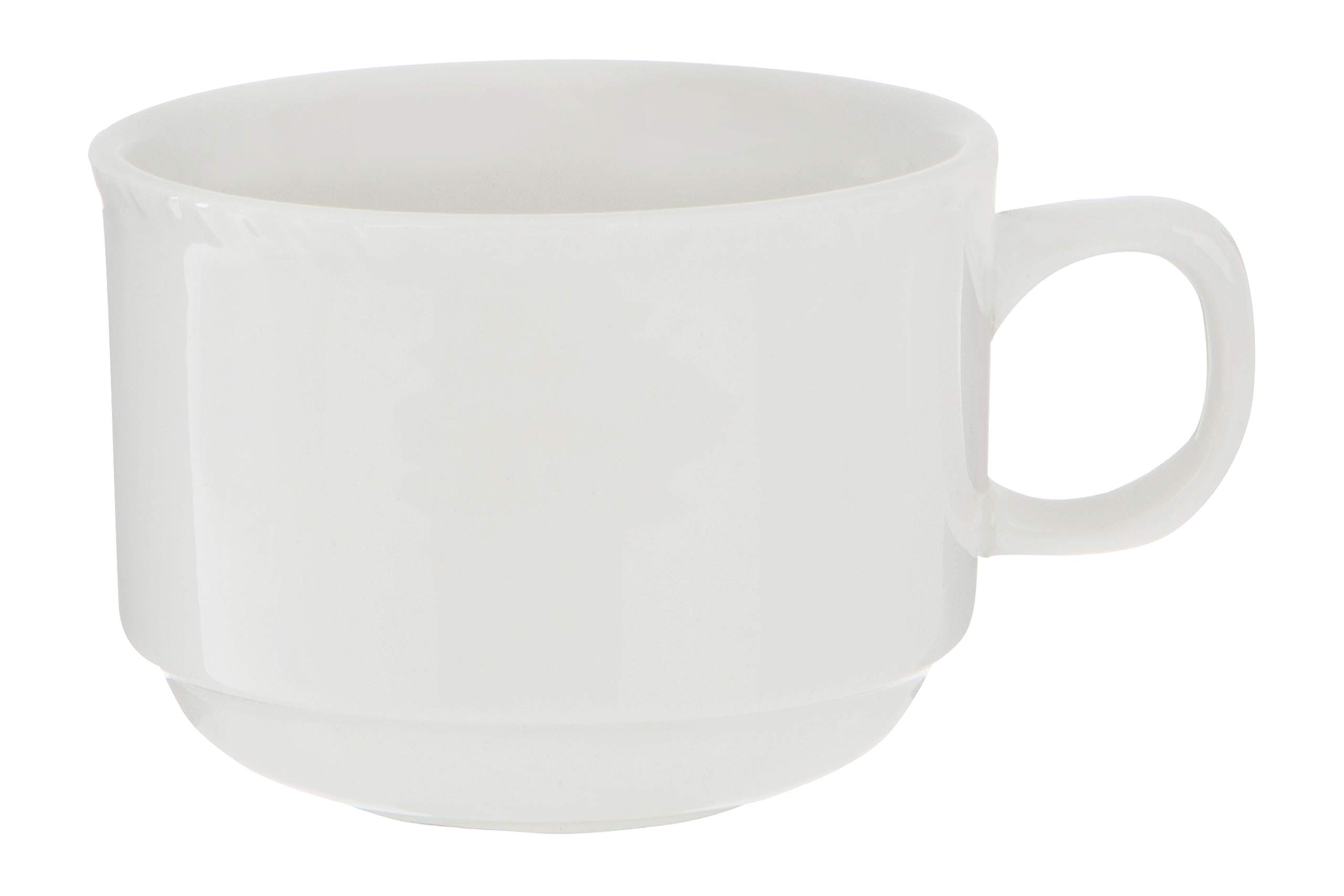 Orsina Porcelain Coffee Cup - White - Stackable Mug