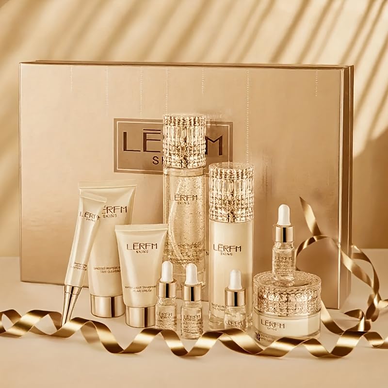 Miniatura 7 de Juego coreano de cuidado de la piel, 10 piezas, cuidado facial con colágeno, niacinamida, ácido hialurónico, suaviza la piel y reafirma la piel, kit