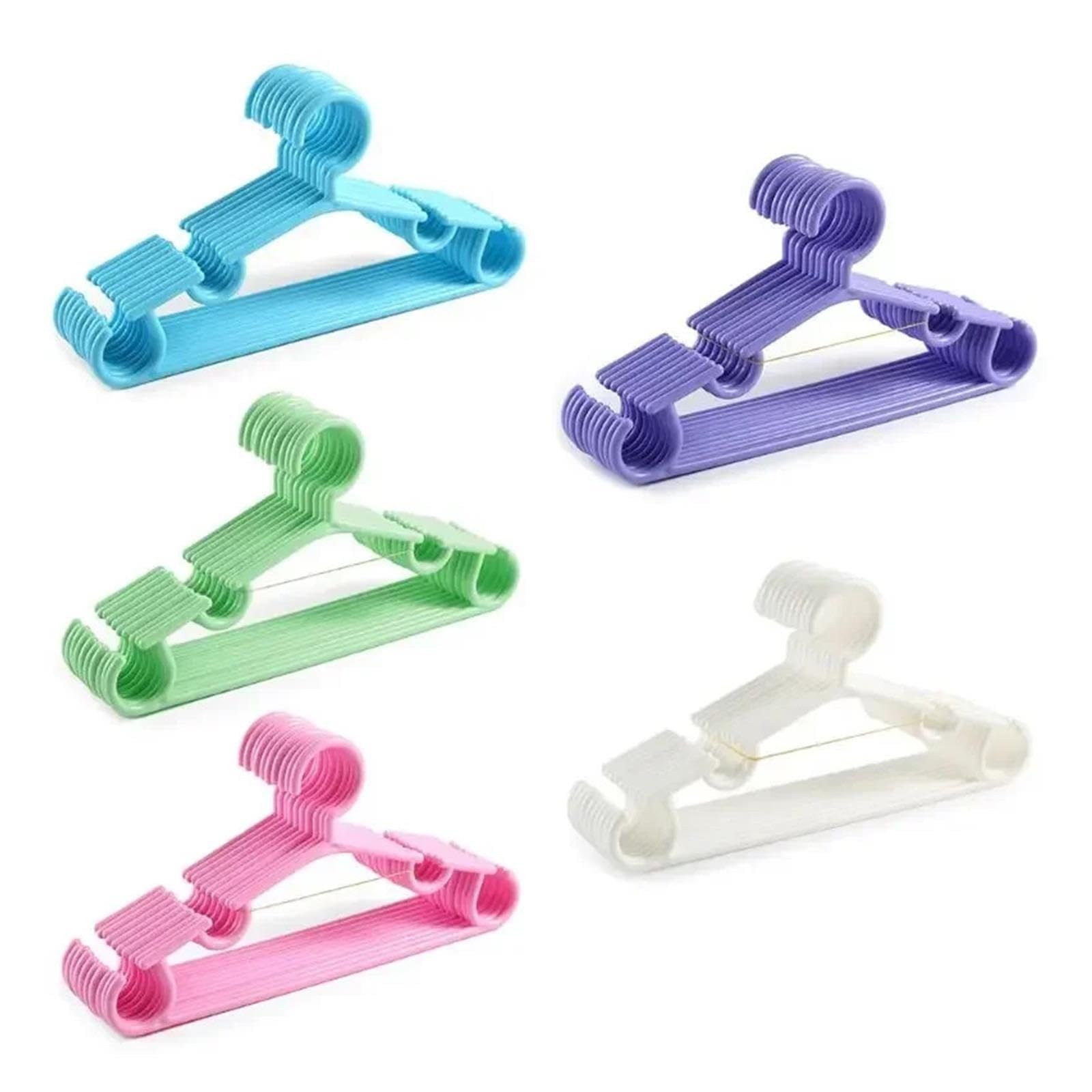 5-20 szt. Wieszaków na plastikowe cukierki Kolorowy wieszak na ubrania Bezpieczny i trwały Może być używany jako maluch(Pink,20pcs)