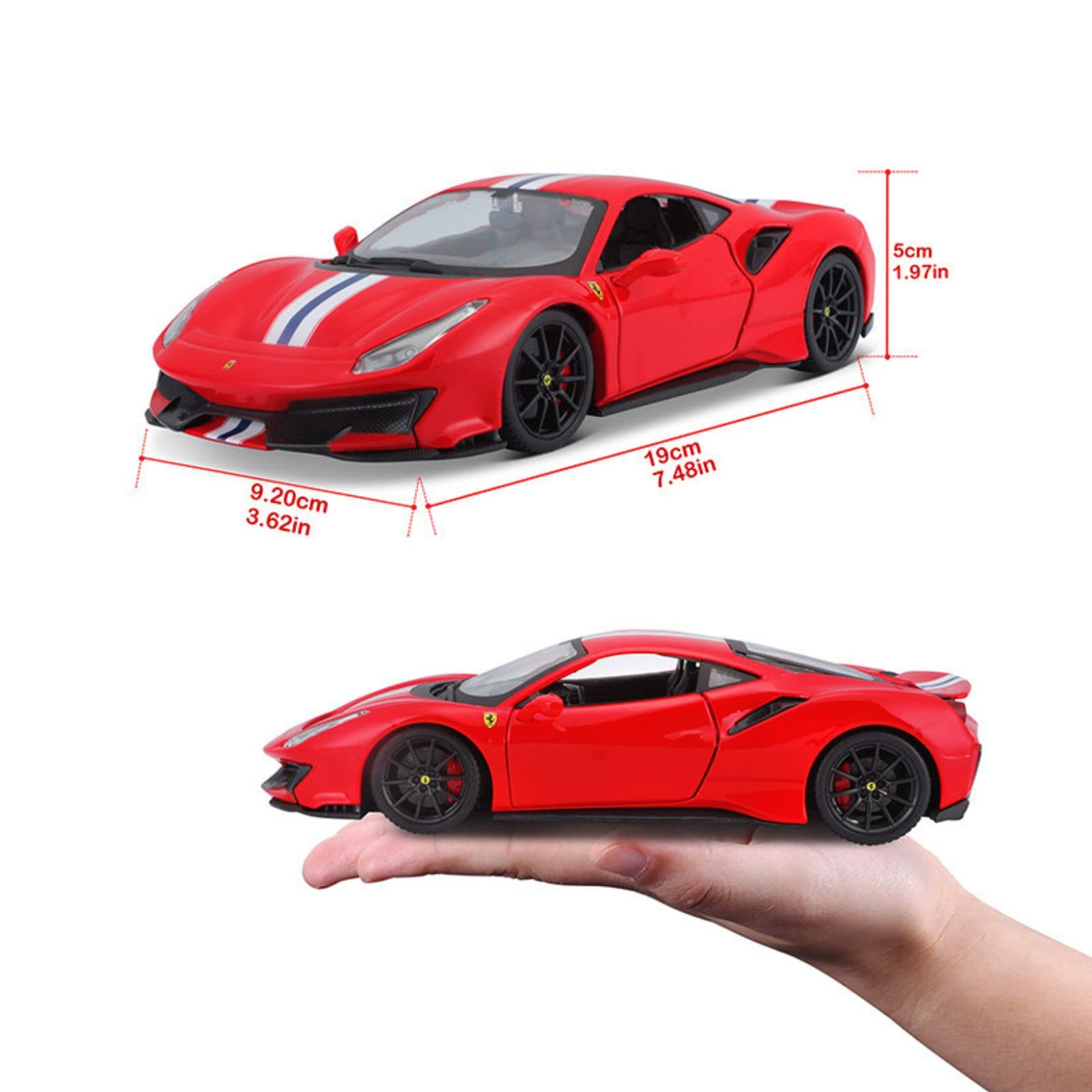 Amazon | HTLNUZD Bburago 1:24 合金高級車両 フェラーリ 488