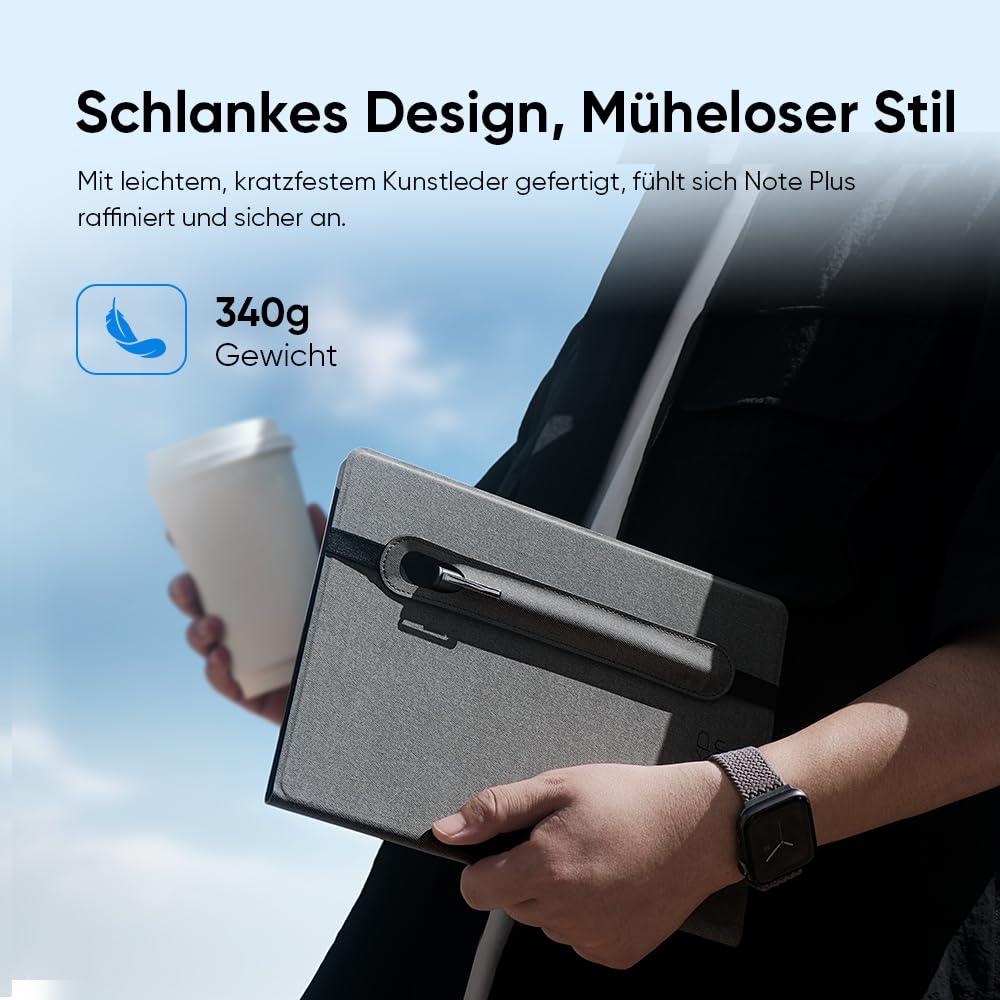 XPPen Note Plus Digital Bluetooth Notizbuch, A5-Papier | 50 Seiten mit App Evernote Sync, Smart Notizblock mit Stift, 8192 Druckstufen kompatibel mit Android/iOS/ChromeOS