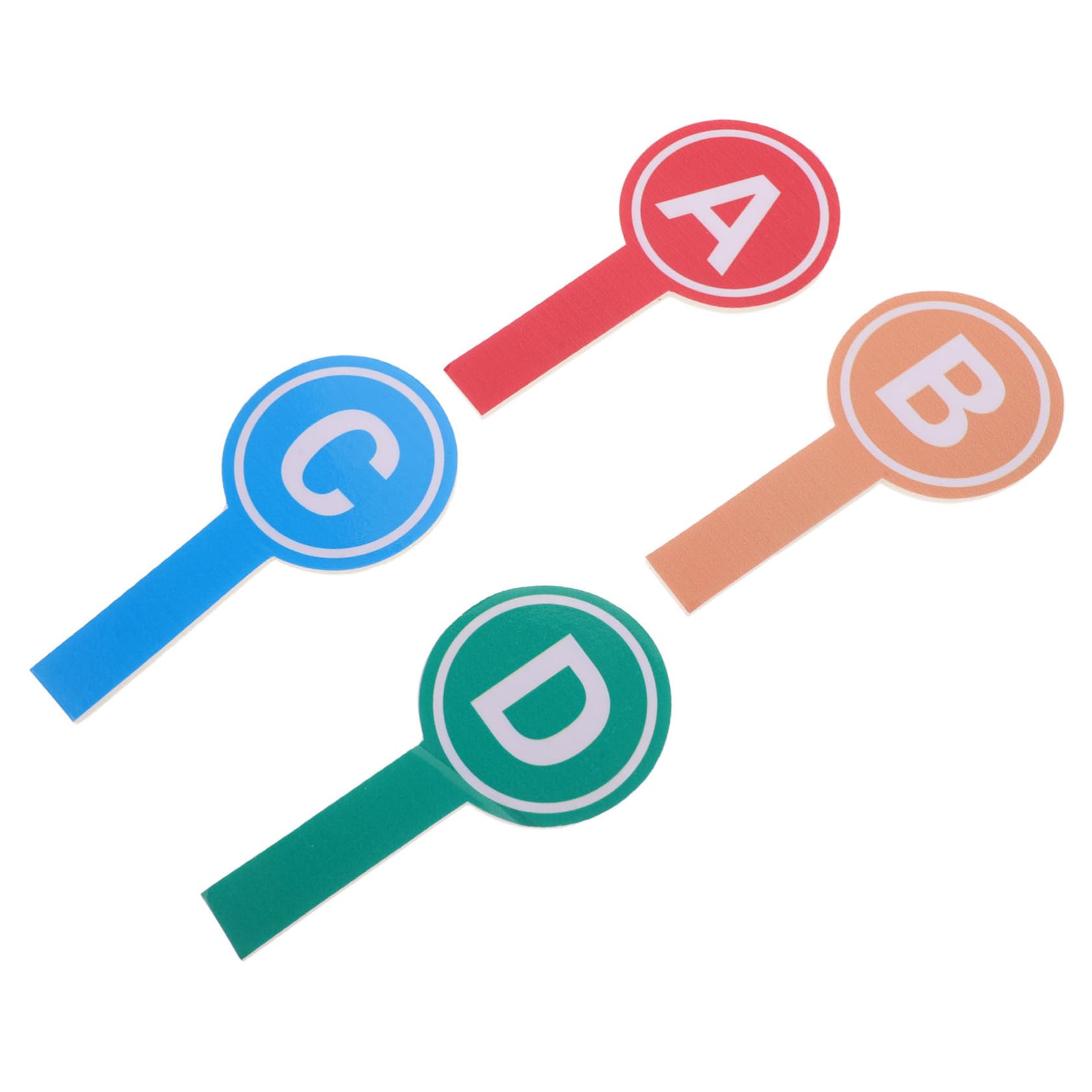 Garneck Erasable Voting Paddle Set 4pcs Handheld Dry Erase Scoreboard for Auctions Team Games