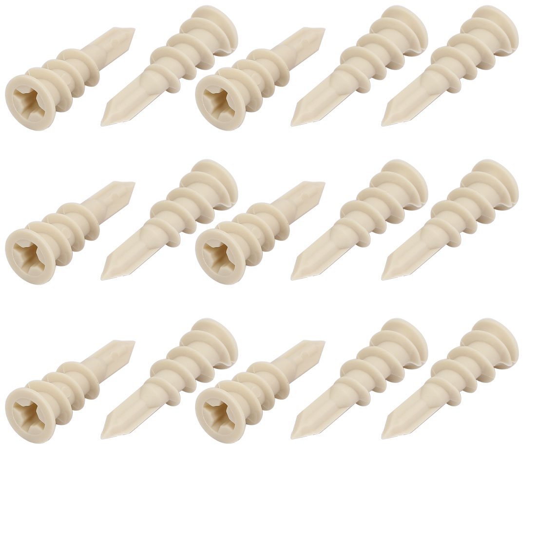 Aexit 10mm x 33mm Nylon Hollow-Wall Self-Drilling Drywall Anchor 15pcs (a8050673c15dc6319efc8c53ebe9bed0)