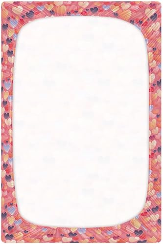 Miniatura 3 de Sábanas bajeras para cuna, con corazones coloridos, de San Valentín, para niños y niñas, 21216741