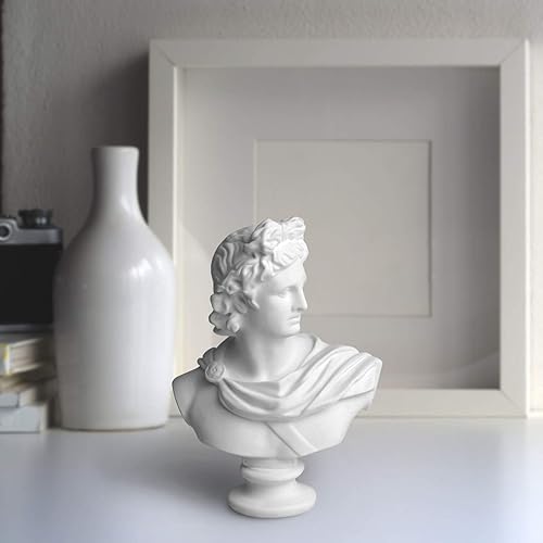 Miniatura 8 de Garwor Laocoon - Busto de mitología griega y romana de 5.5 pulgadas, resina para la cabeza, escultura para decoración del hogar