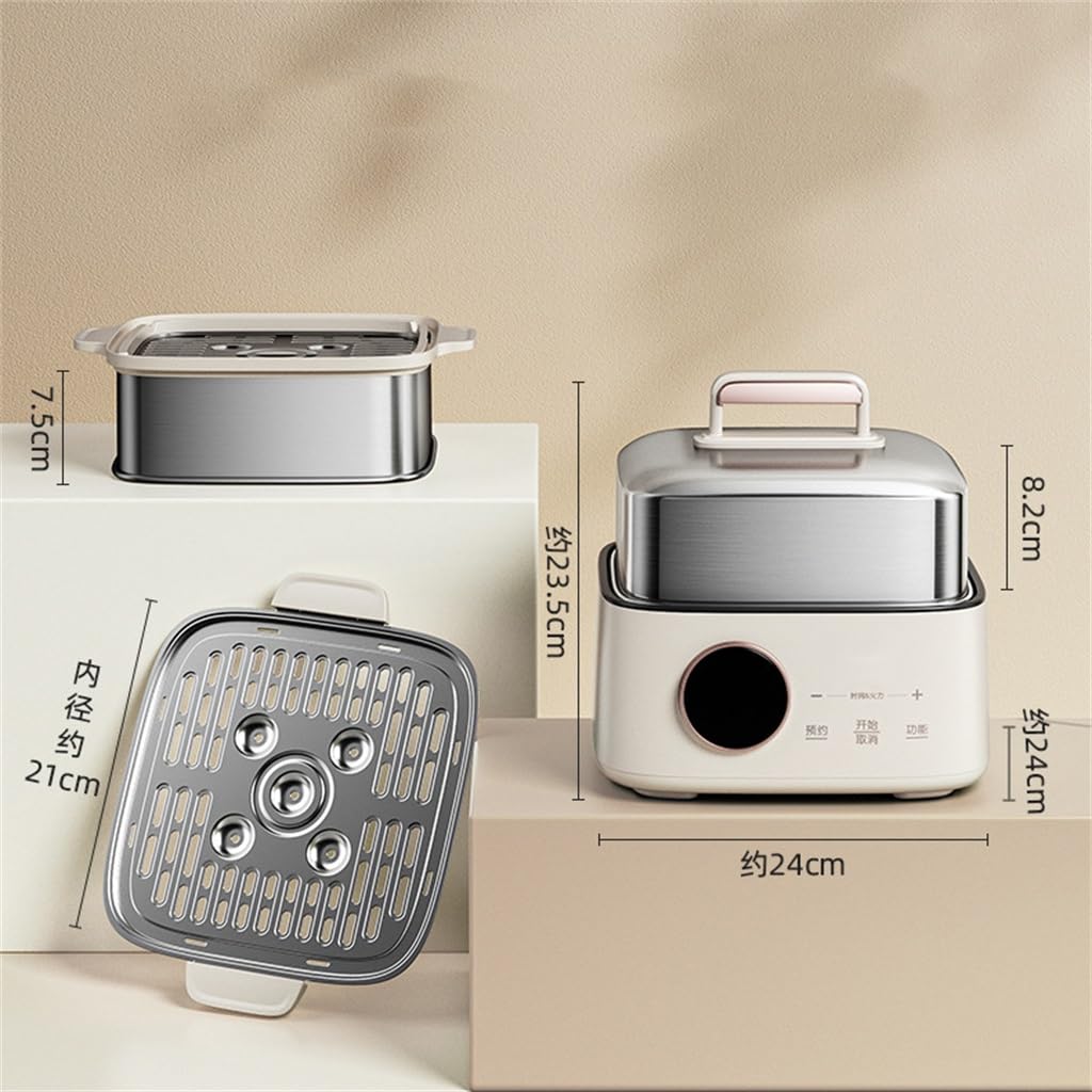 Vaporizador eléctrico de acero inoxidable multifuncional para el hogar tres capas Stew vapor eléctrico máquina de desayuno 4