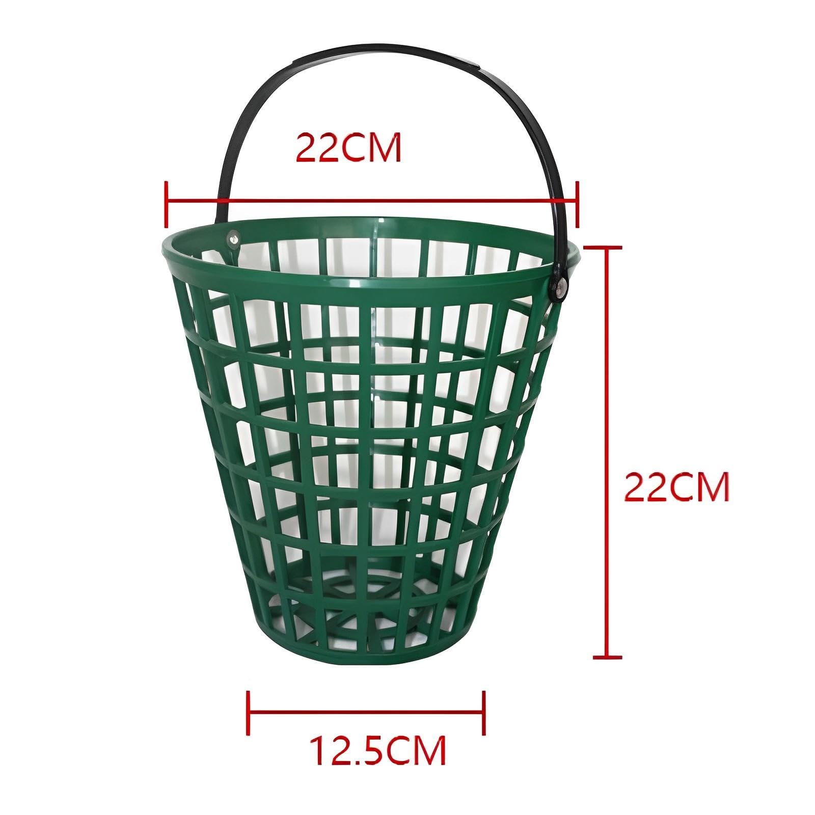 Cestino per Palline da Golf, Espositore per Portapacchi da Golf, con Maniglia per Il Trasporto di Forniture per Mazze da Golf, Cestino per Palline da