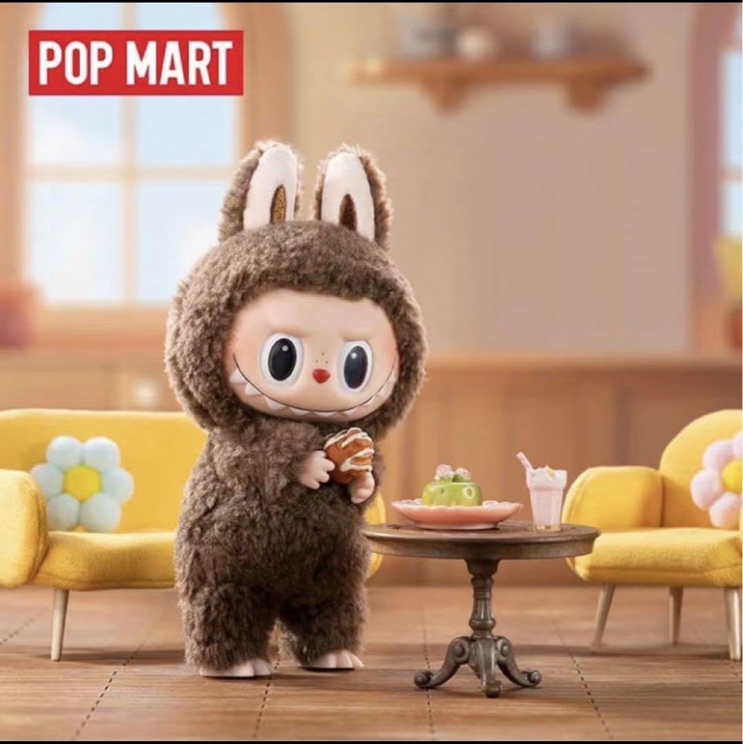 Amazon.co.jp: POPMART Labubu ぬいぐるみ マカロンぬ いぐるみ ココア 