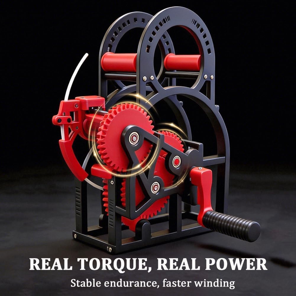 Handgekröpfter 3D-Verbrauchsmaterialienwickler, 3D-Industrie-Verbrauchsmaterial-Wickler, kompatibel mit Spulen mit 20 cm Durchmesser, 3D-Druck-Filament