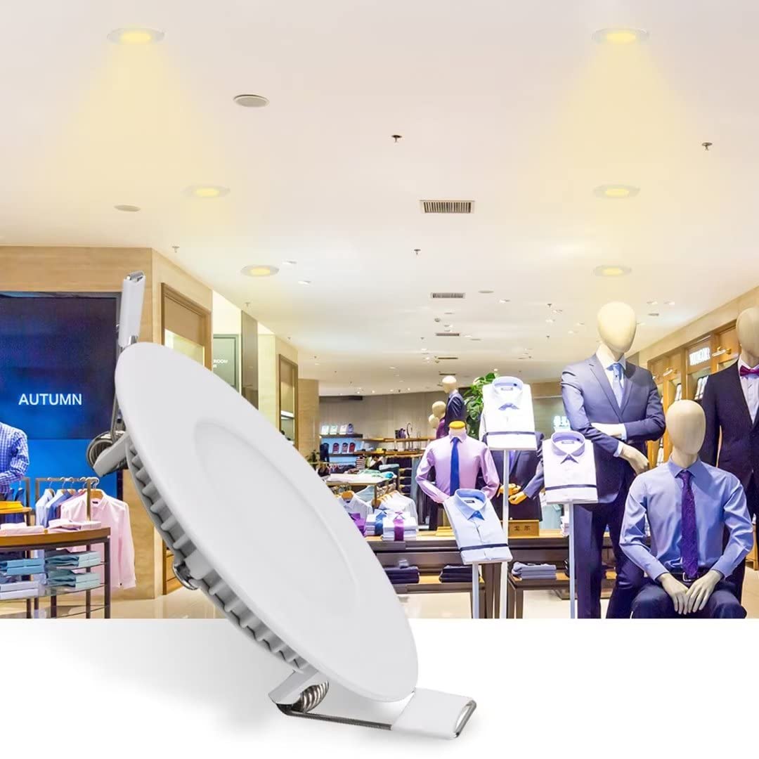 JIONET Energy Saving 360LM LED Recessed Lighting Fixture 6 Watt 4-inch LED Recessed Light Fixtures, 4500K Daylight LED Ceiling Light