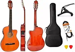 Violão Elétrico Giannini Sf14 Aço Flat Kit Capa E Acessorios