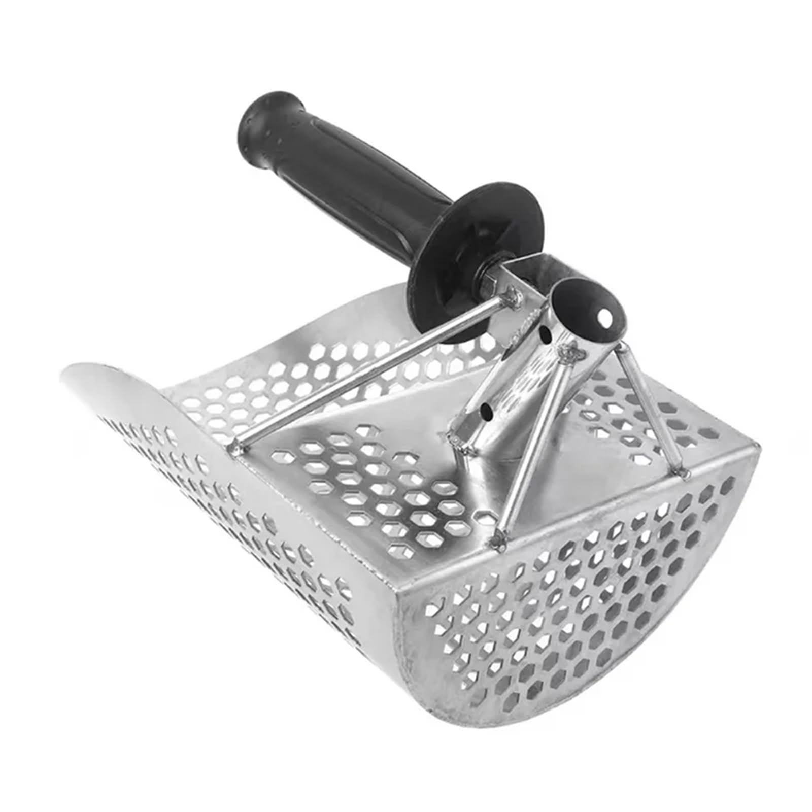 Rastrillo per pulci di sabbia Pala for sabbia con manico lungo, pala for resistente for la rilevazione di metalli, for portatile for caccia al tesoro sottomarino