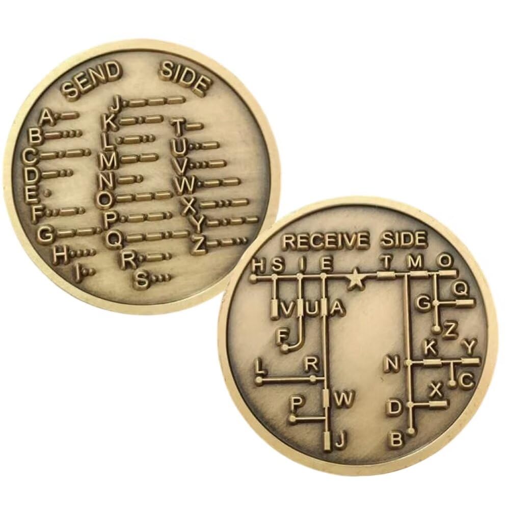 Amazon.co.jp: CWモールス符号コイン トレーニング コイン ハム 電波 送信 練習 コレクター向け : おもちゃ