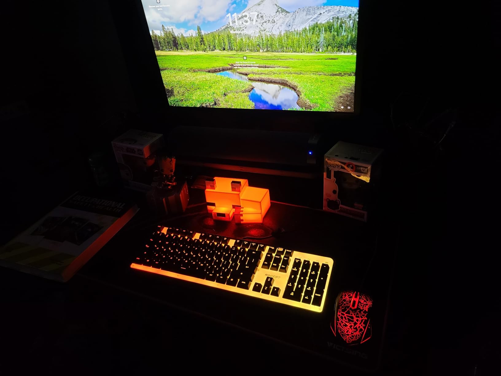 MC Cute Fox Night Light Soft Orange Glow photo review