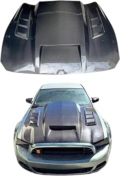 Carbon Fiber Engine Hood Compatible for Ford Mustang Bonnet Cover 2014-2023