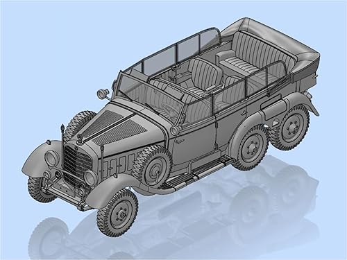 Miniatura 2 de ICM Modelos G4 1939 Producción Coche alemán con kit de construcción de pasajeros