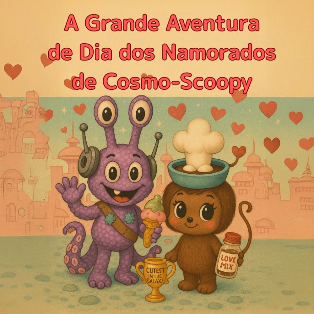 A Grande Aventura do Dia dos Namorados de Cosmo-Scoopy: Uma jornada doce e gelada (cosmo-scoopy (edição em português))