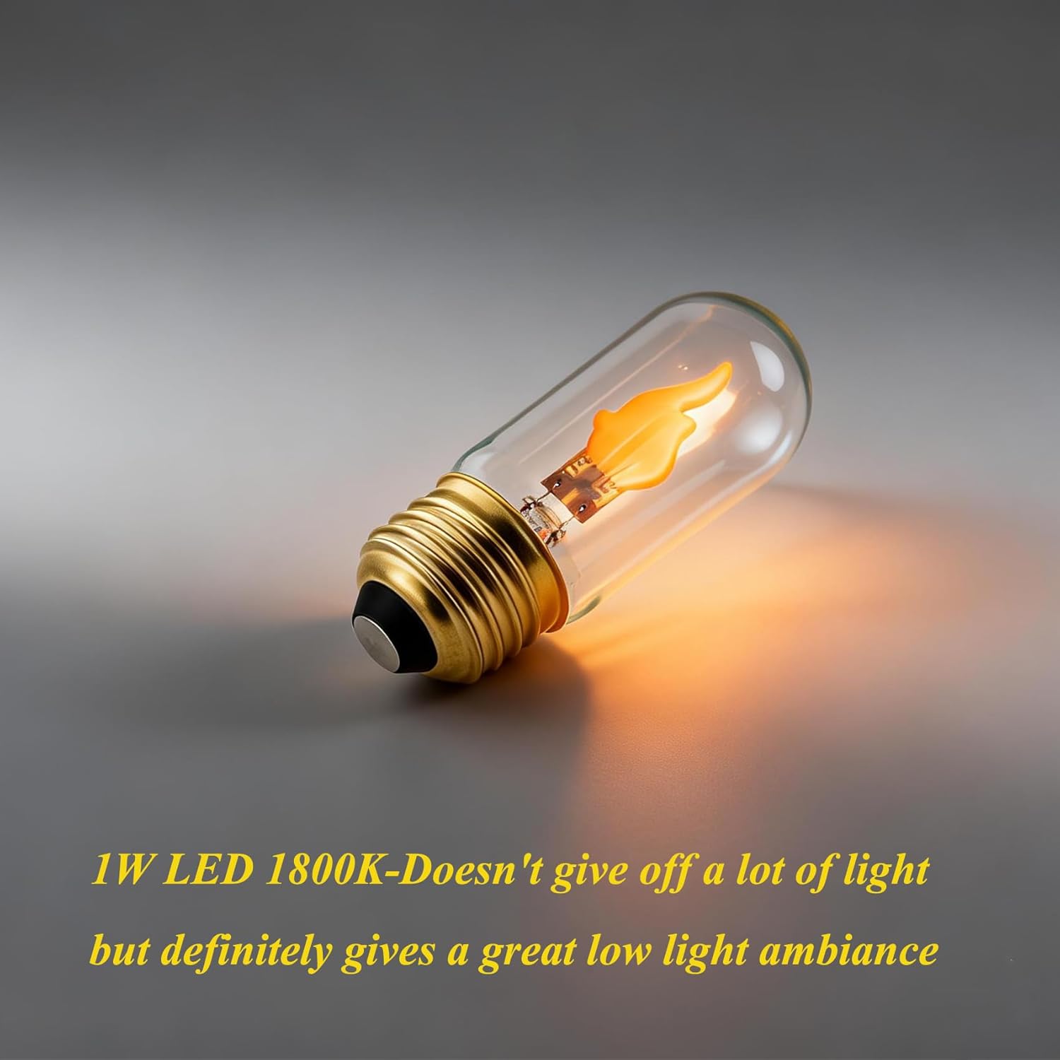 SHUWDKAR Flickering Light Bulbs E26 Base LED Flame Light Bulb, LED Fire Effect Flicker Flame Bulb for Decoration, 4 Pack