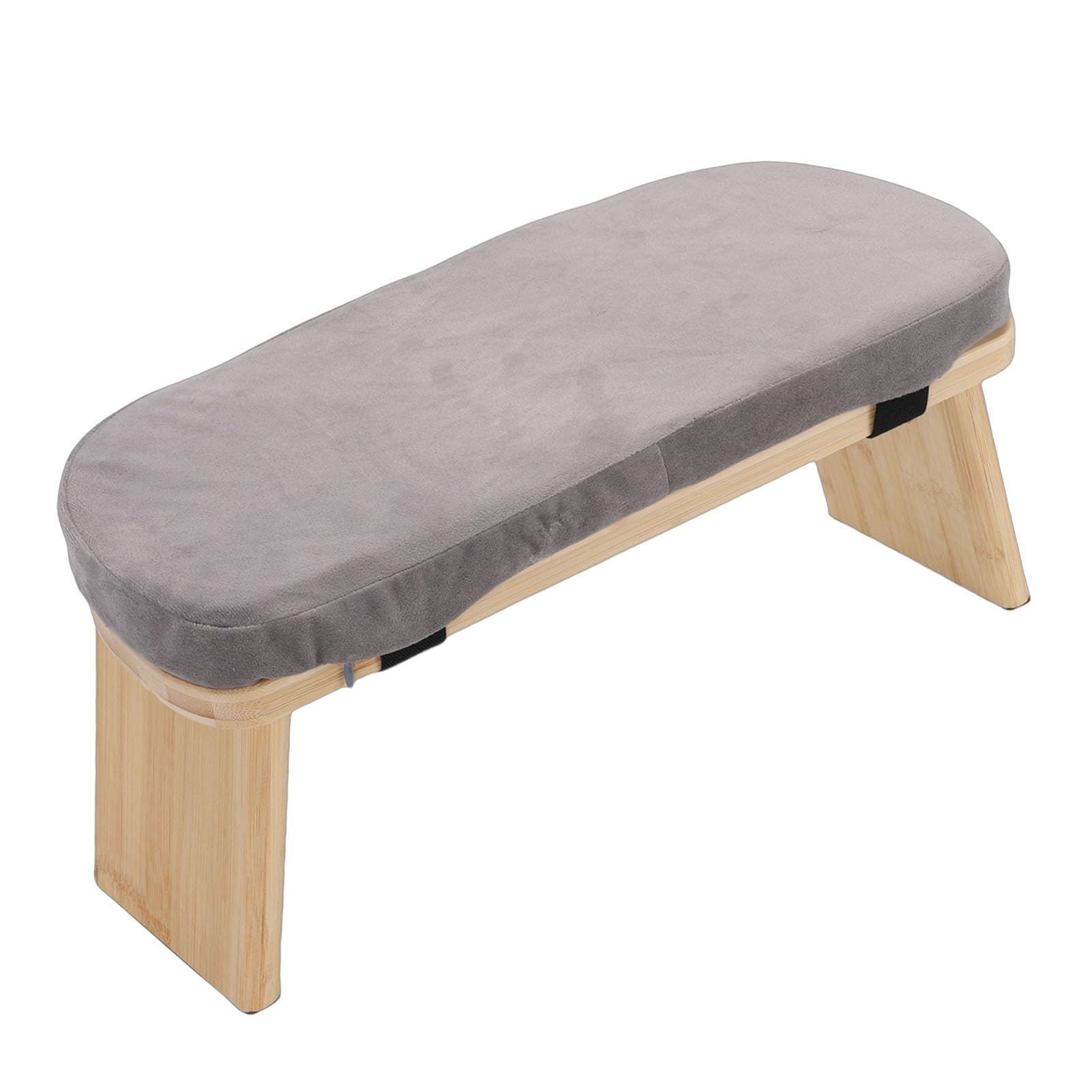 Topiky Meditationsbank, Klappbarer Kniehocker aus Holz mit Kissen für Entspannung, Teezeremonie zu Hause, Zen-Meditationshocker für Yoga