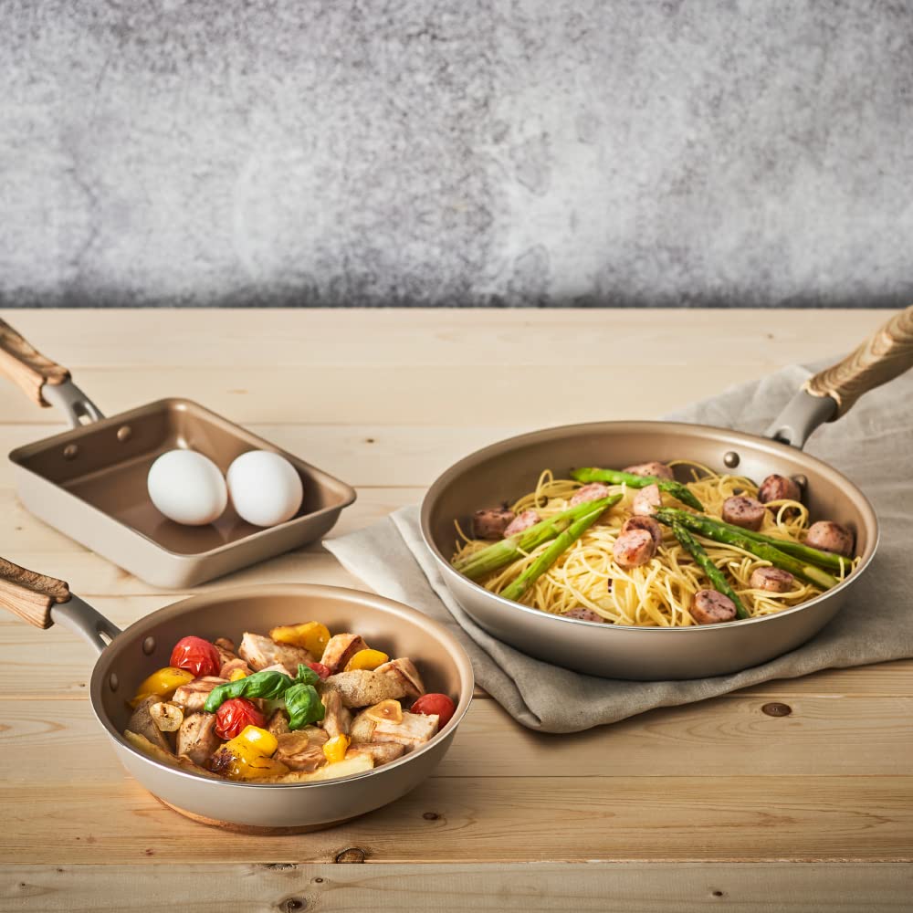 evercook エバークック フライパン IH 直火 28cm 限定グレージュ evercook 選べるエバークック 着脱式専用 IH・ガス対応