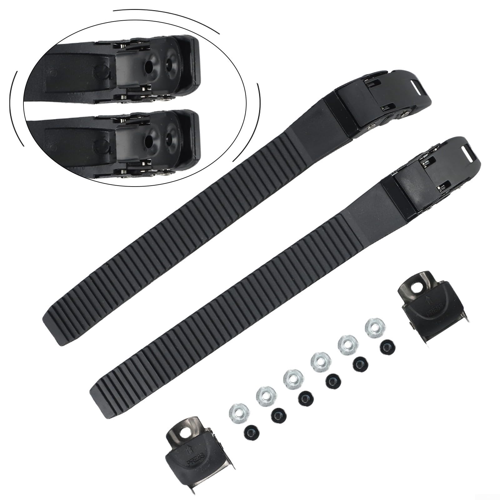 Correas de cierre de encaje para patines con mecanismo de hebilla fiable compatible con patines en línea Quad y Speed