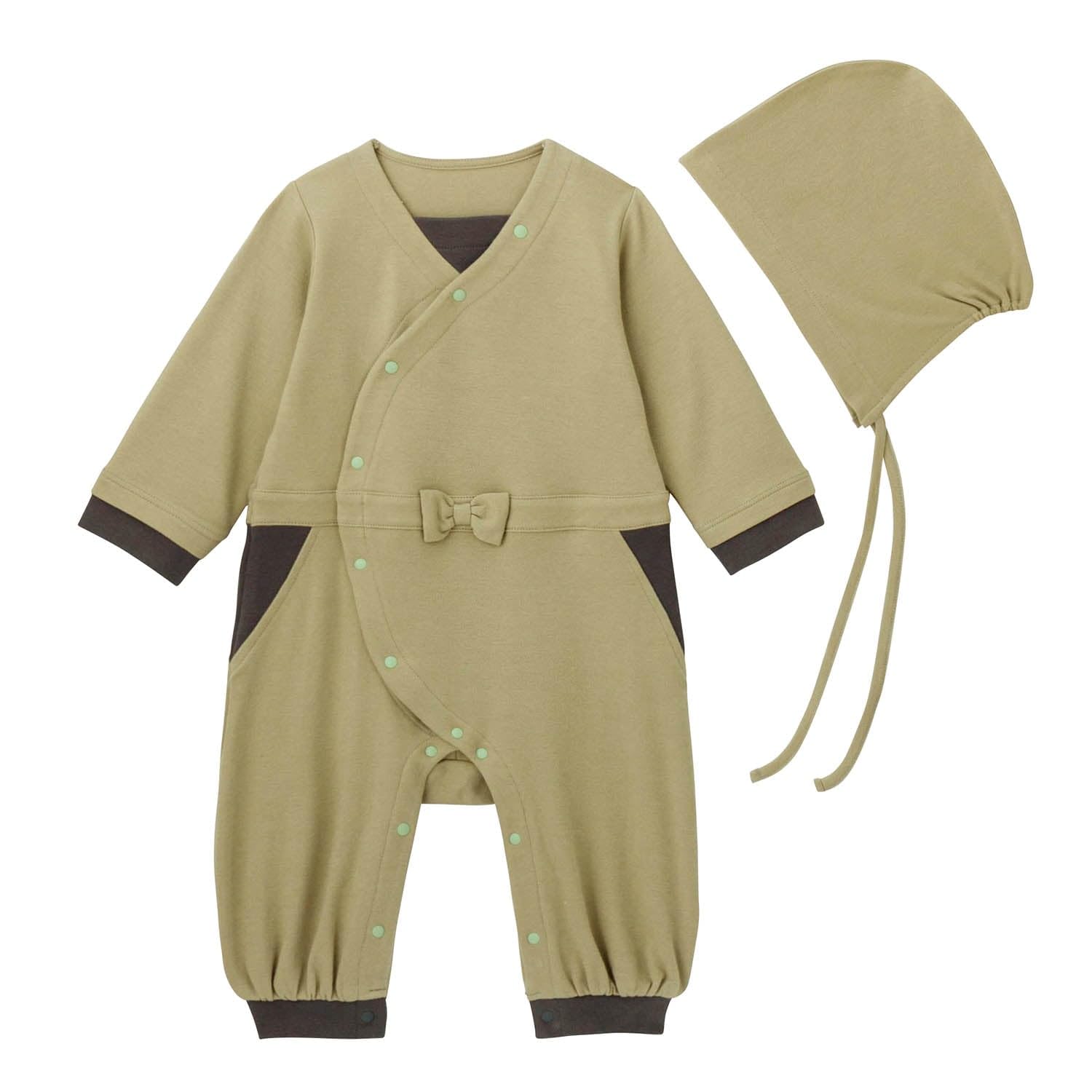 [ベルメゾン] 忍たま乱太郎 忍たまになれる！ ロンパース 帽子 セット ベビー ロンパース・カバーオール