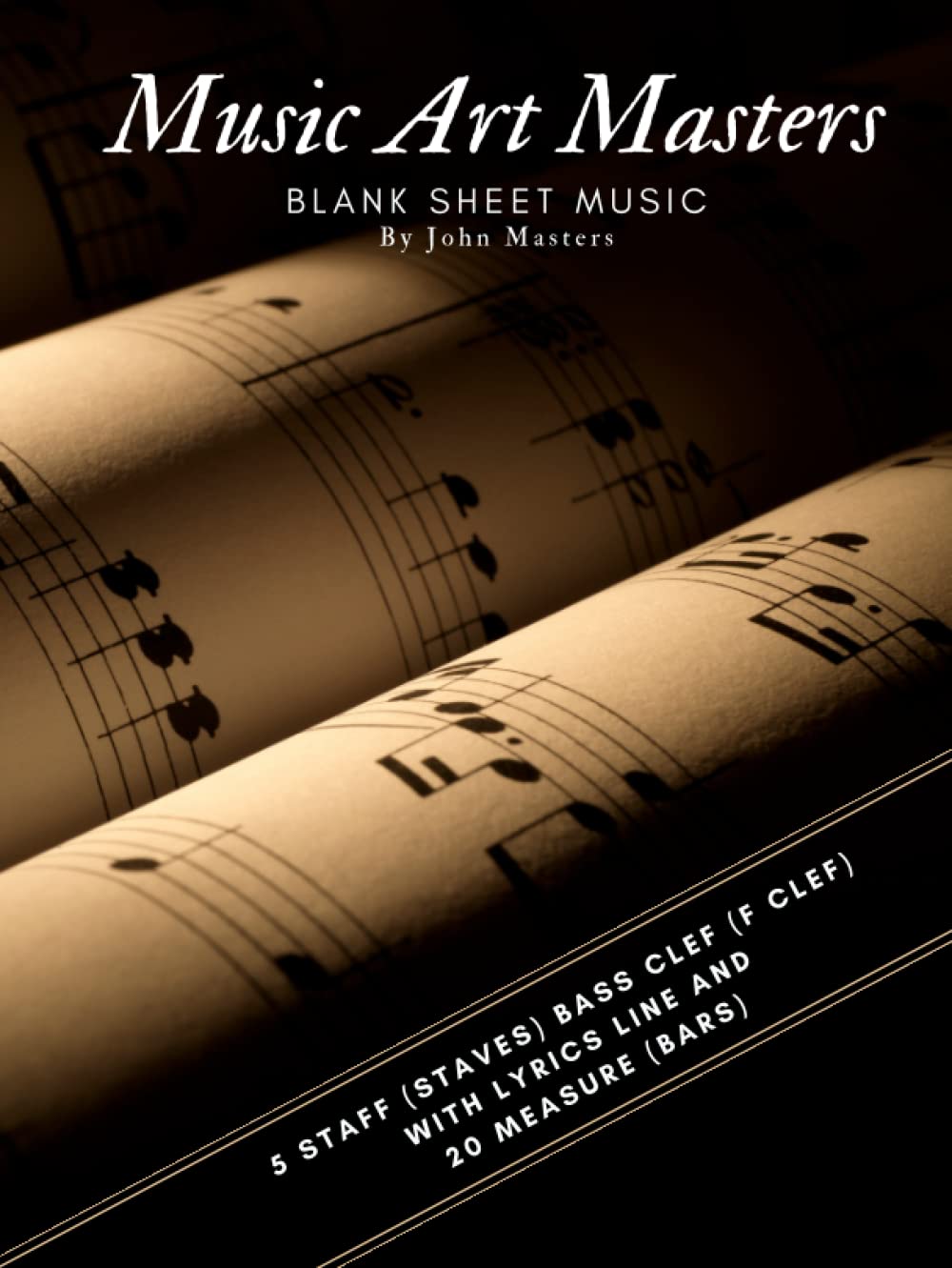 Cahier de musique clé de fa : résolvez le manque d'espace pour écrire vos paroles
