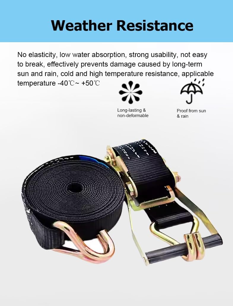 1 2 3 4 5 6 Packs Ratchet Straps Tie Downs, 3.3-65.6 Feet Long (111023lb Break Strength) Black Tie Down Straps for Truck, Trailer, Motorcycle, ATV, UTV, Cargo(1set,1m/3.3Ft)