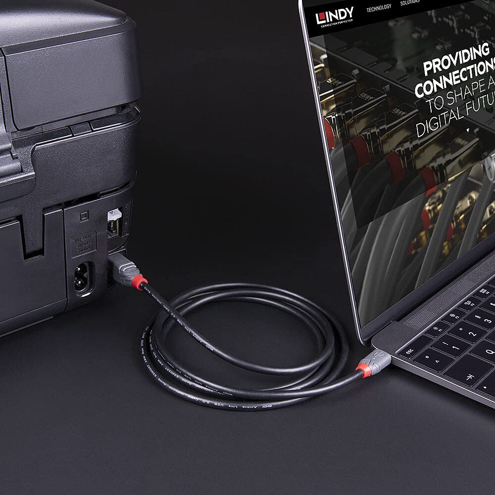 Cable Lindy Usb 2.0 Tipo A A B - Línea Anthra - 1m con Ofertas en