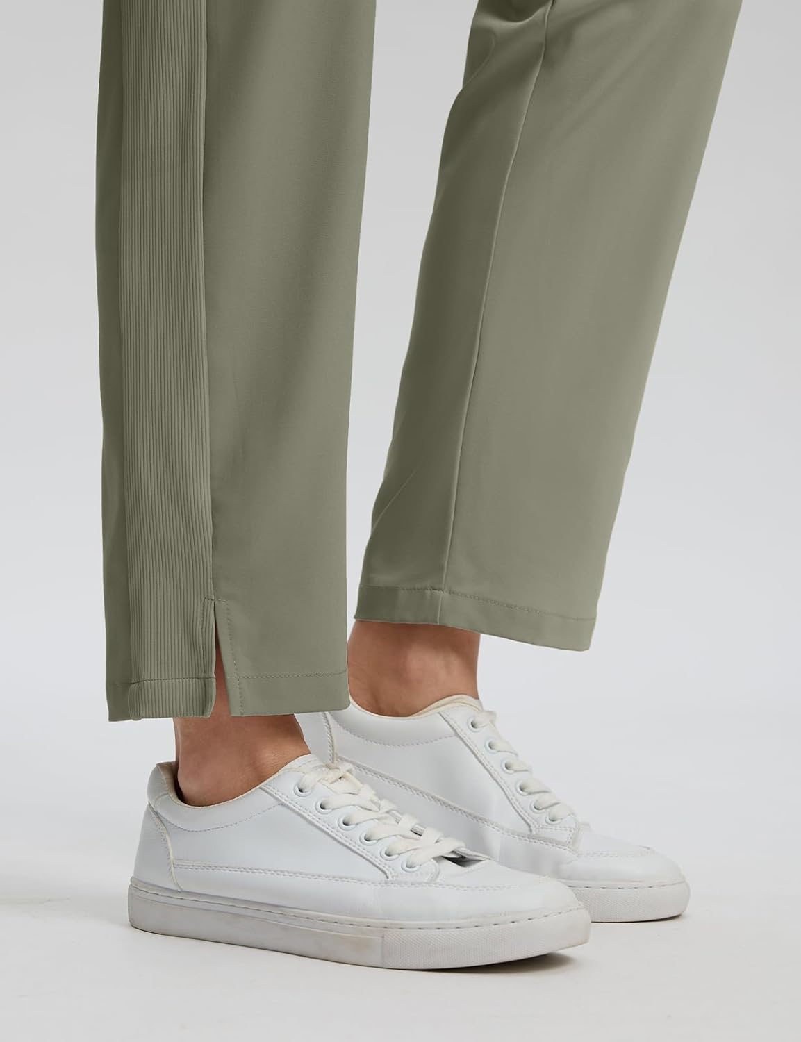 Seamaid Women's Golf Pants with Deep Pockets Travel Pants for Athletic Stretch UPF 50+ Olive Green L - Image 6