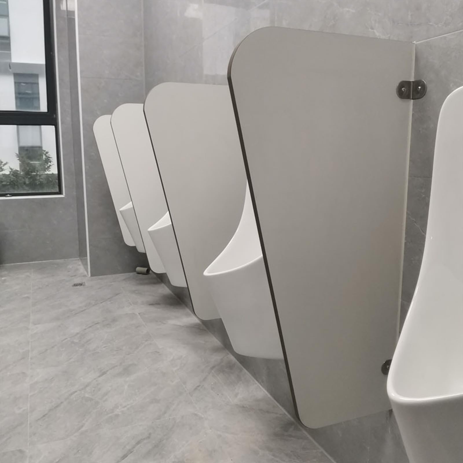 GLJTUO Wall mounted Urinal Partition Divider for Public Restrooms Durable and Stable for Schools Malls Hospitals Set of 4,4pcs-90 * 45cm(35.4 * 17.7