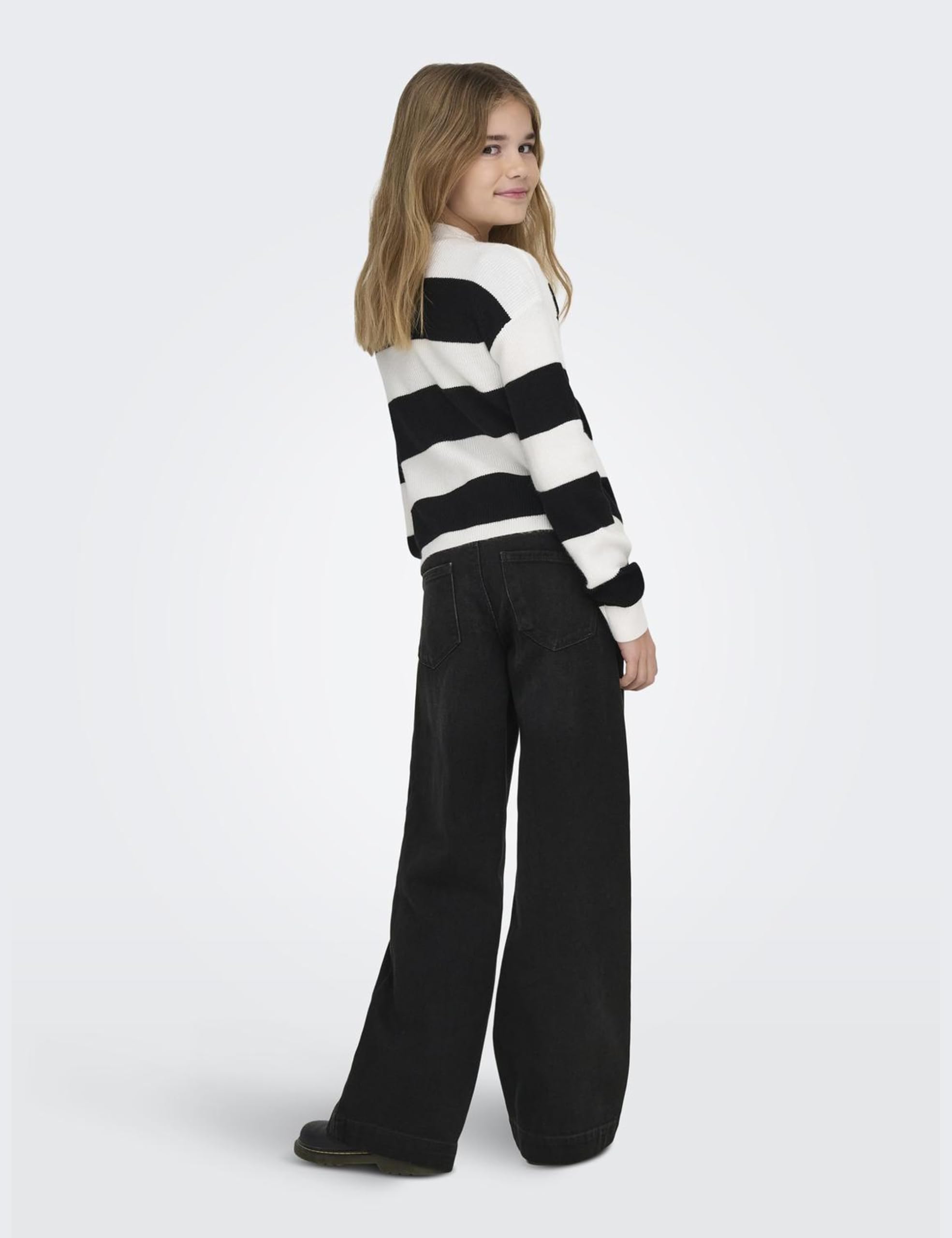 ONLY Girl Jeans mit weitem Bein KOGCOMET Weiter Beinschnitt Jeans