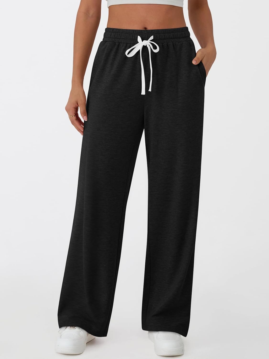 AUTOMET Lounge Pants Women Wide Leg Casual Sweatpants Baggy Workout Sweat Pajamas Pants Fall Fashion Outfits with Pockets - Image 2