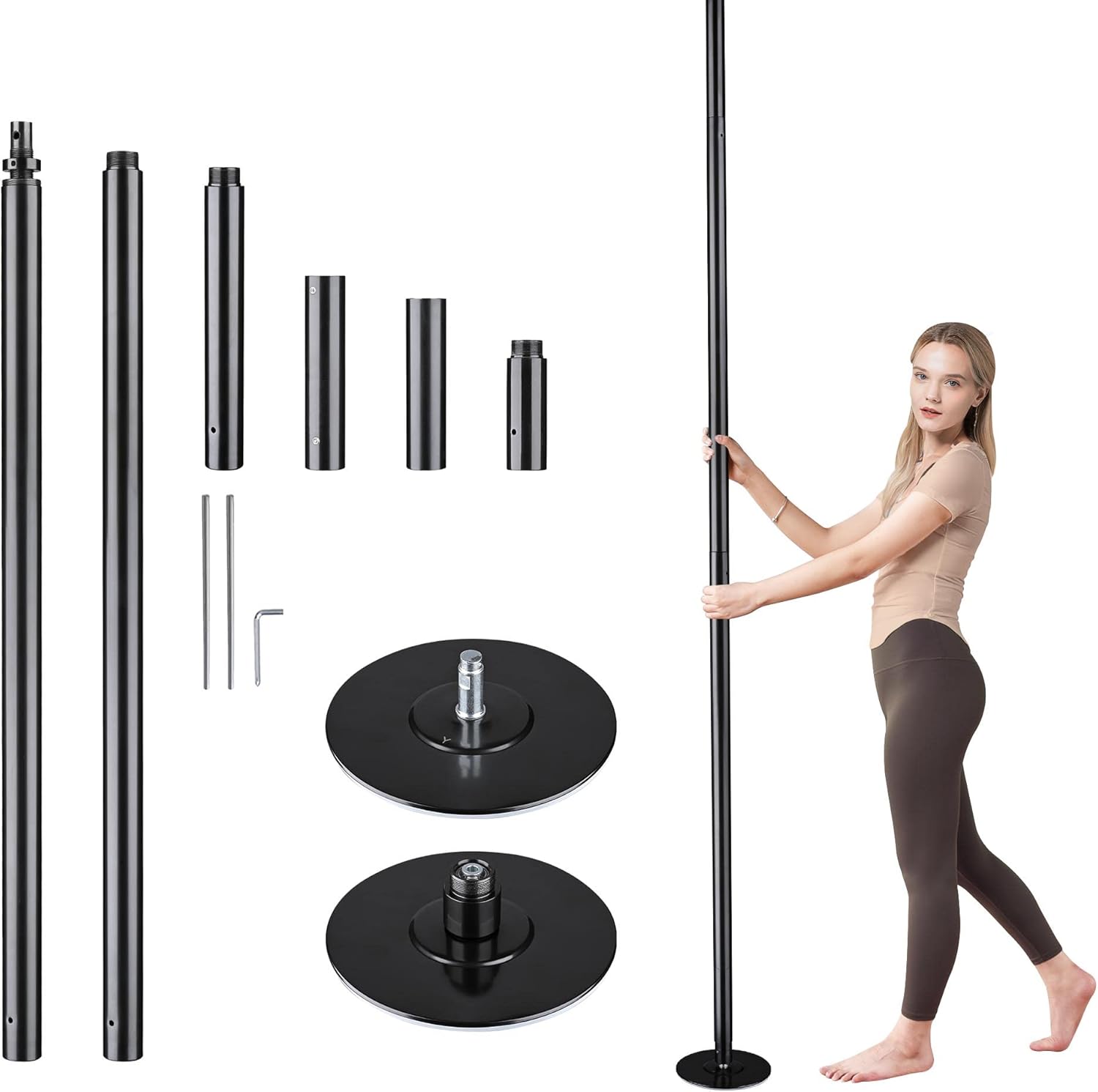 AW Portable 9.25FT Dance Pole Kit 45mm Removable Dancing