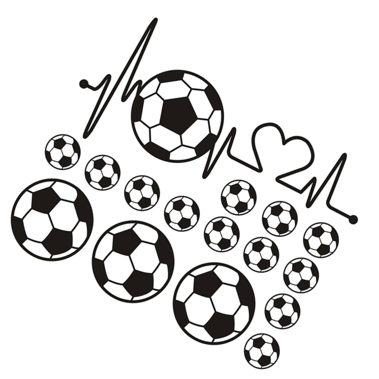 COOLHIYA 2 Sets Wallpaper Home Decor Bedroom Wall Stickers Bedroom Decor Sports Wall Sticker Decor Wall Decorative Decal Wall Ornament Background Sticker Wall Decal Line Removable PVC